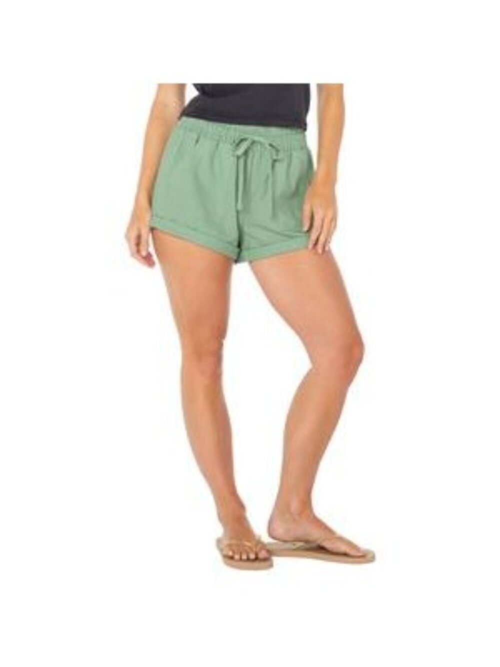 Roxy Women’s Green Pull-On Shorts XX-Large Casual Summer Wear
